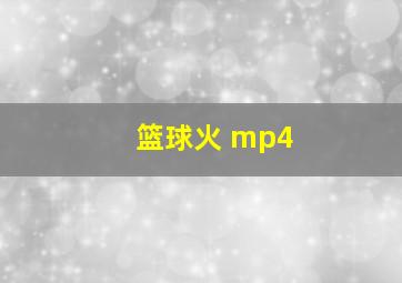 篮球火 mp4